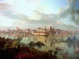 Widok na Stare Miasto od strony Pragi - obraz Canaletto