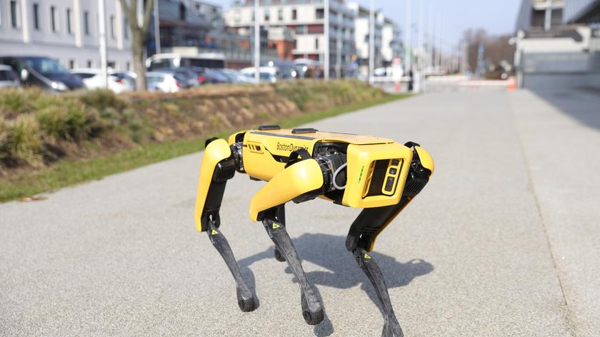 Pies-robot SPOT w Centrum Nauki KopernikPAP/Rafał Guz