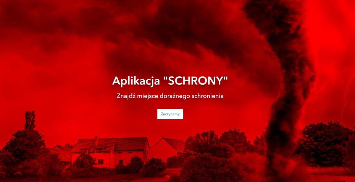 Schrony w Warszawie - aplikacja SCHRONY miejsca doraźnego schronienia PSP