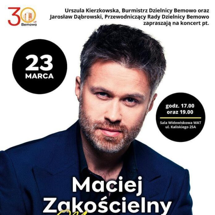 maciej zakościelny koncert warszawa