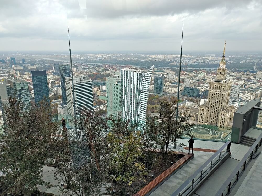Taras widokowy Varso Tower – najwyższy punkt widokowy w Warszawie