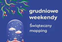 Świąteczny mapping Warszawa