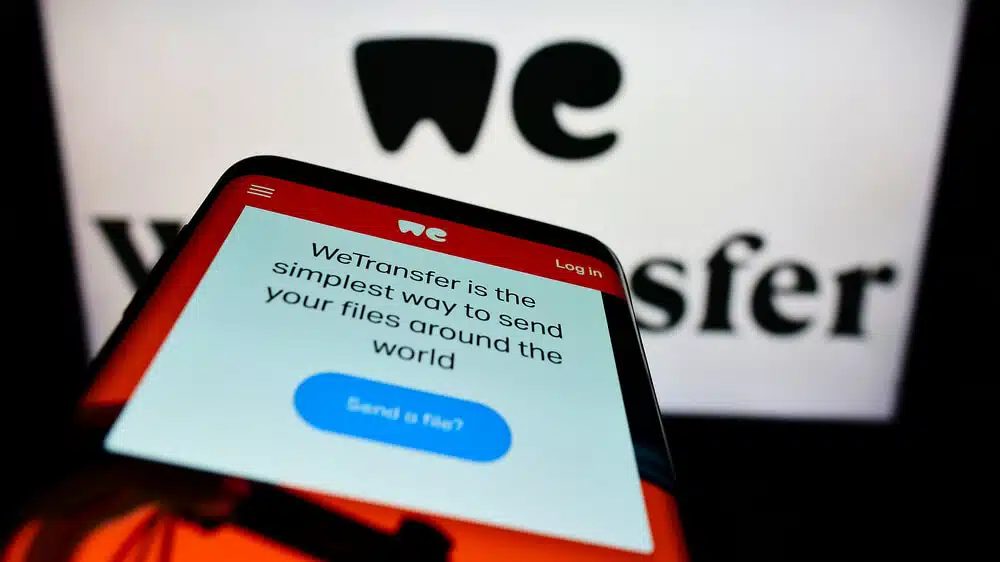 Aplikacja mobilna WeTransfer