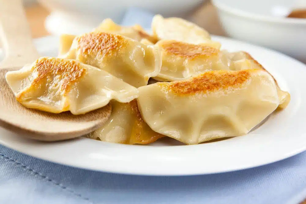 Pierogi ruskie w barze mlecznym w Warszawie