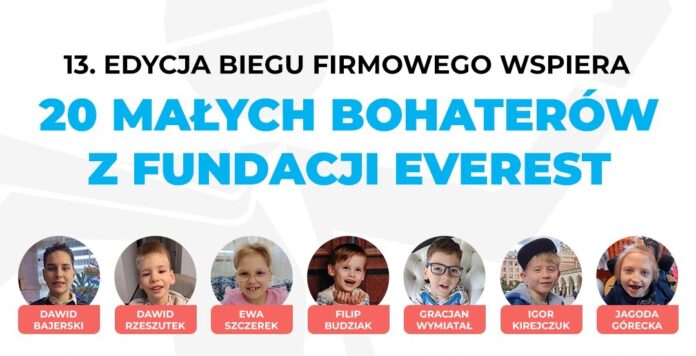 PODOPIECZNI FUNDACJI EVEREST. NOCNY BIEG FIRMOWY W WARSZAWIE