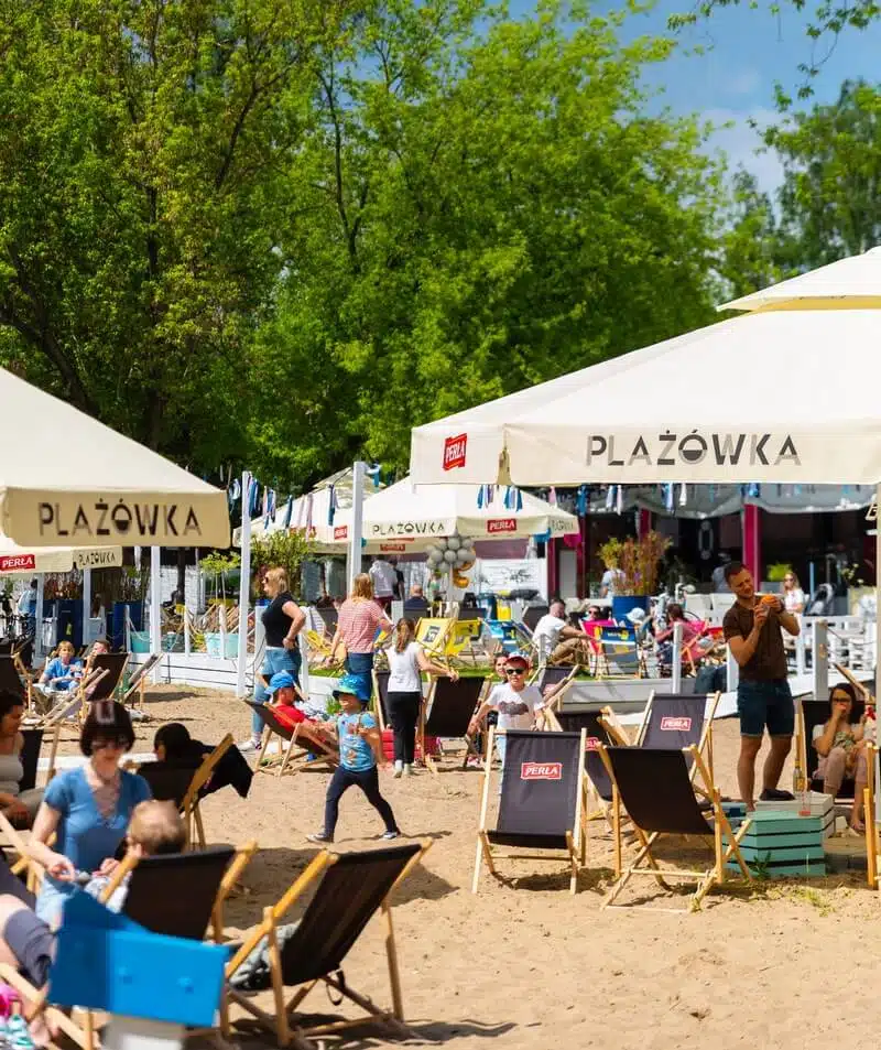 Plażówka Saska - plaża na Saskiej Kępie