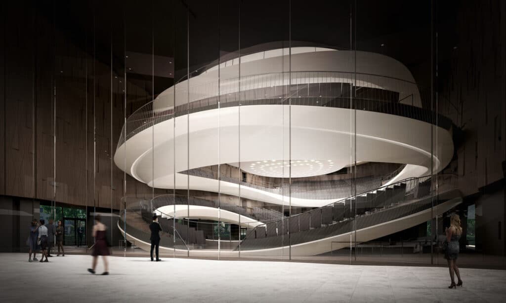 Wizualizacja foyer_Atelier Thomas Pucher