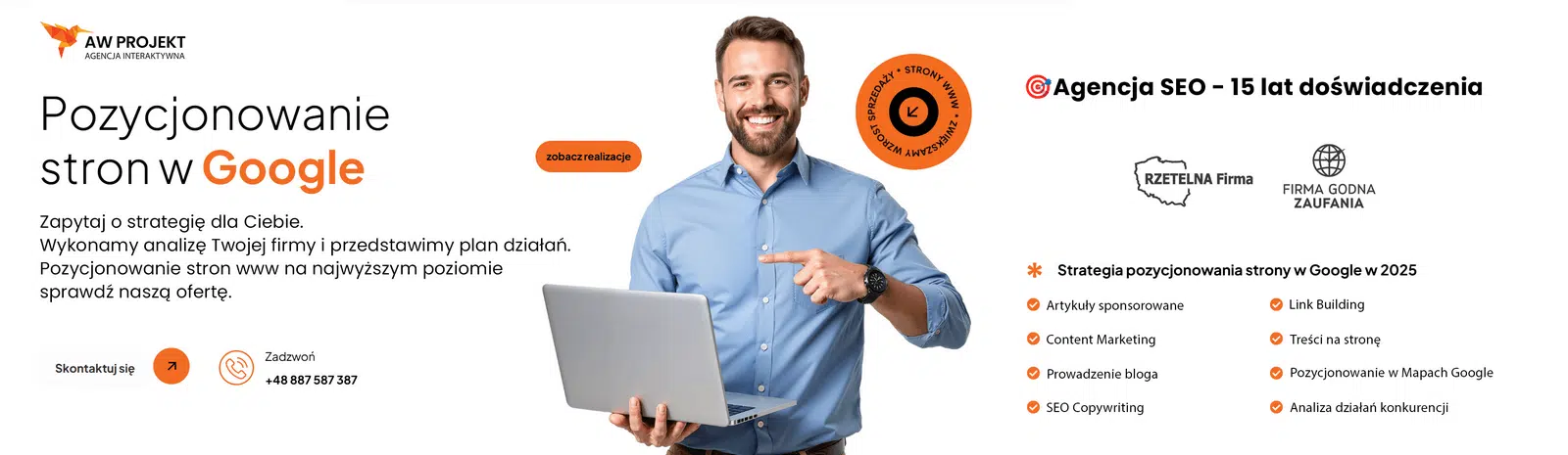 Pozycjonowanie stron w Google - AW PROJEKT