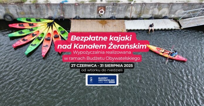Bezpłatna Wypożyczalnia Kajaków na Kanale Żerańskim