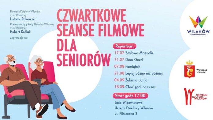 Czwartkowe kino dla seniorów - wydarzenia Warszawa