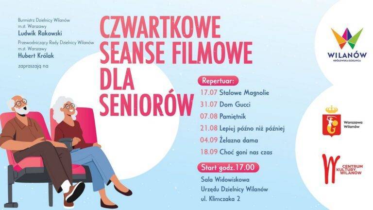 Czwartkowe kino dla seniorów - wydarzenia Warszawa