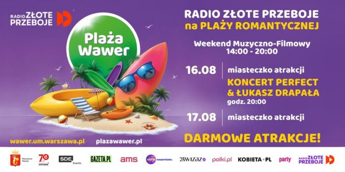 Radio Złote Przeboje na Plaży Romantycznej - wydarzenia Warszawa