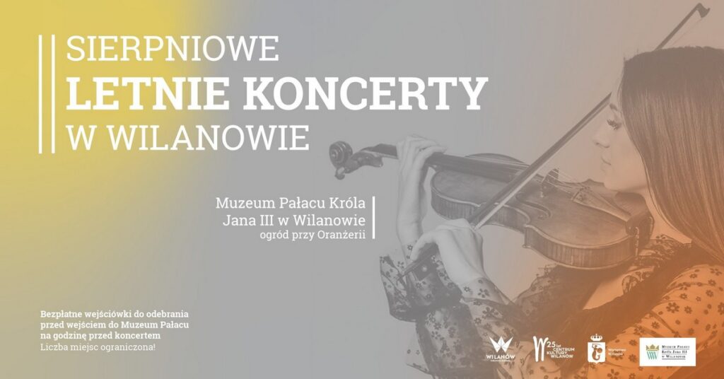 sierpniowe koncerty w Wilanowie - wydarzenia Warszawa