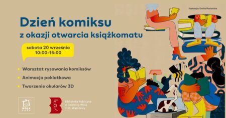 Dzień Komiksu i Otwarcie Książkomatu w Wola Parku - wydarzenia Warszawa