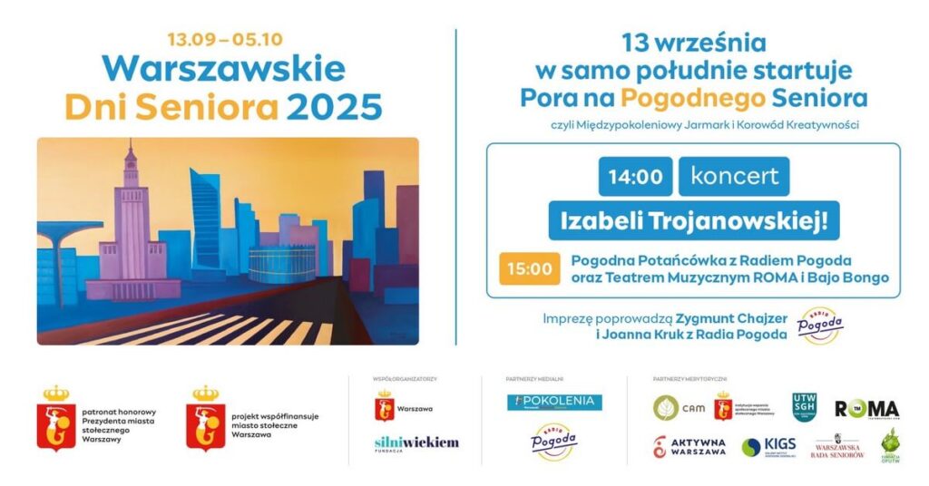 Warszawskie Dni Seniora 2025 - wydarzenia Warszawa
