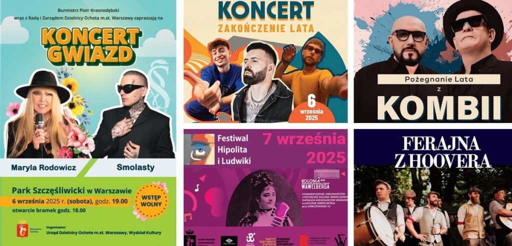 Wydarzenia - Imprezy Warszawa 5-7 wrzesień 2025
