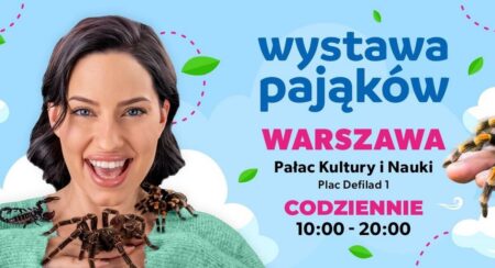 Wystawa pająków w Pałacu Kultury i Nauki