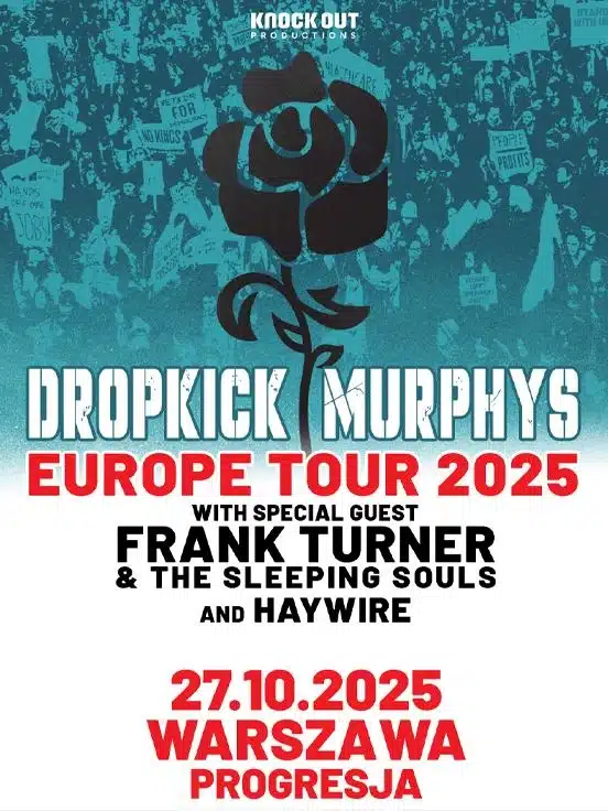 Kocert Dropkick Murphys w Warszawie! Koncert Warszawa Dropkick Murphys - wydarzenia