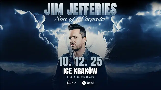 Jim Jefferies w Polsce – stand-up „Son of a Carpenter” Jim Jefferies - wydarzenia Warszawa