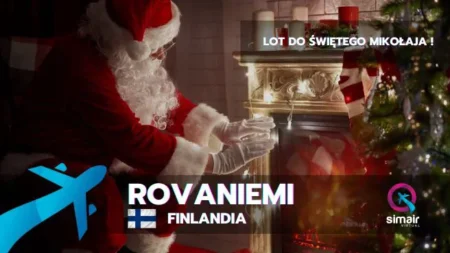 Pasażerski lot do Świętego Mikołaja – Rovaniemi !
