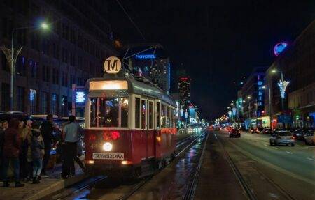 Tramwaj linii M, fot. Klub Miłośników Komunikacji Miejskiej