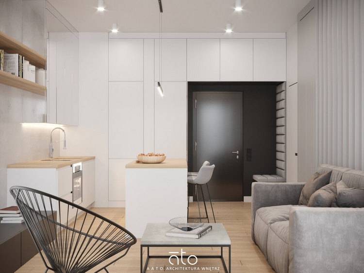 minimalizm po warszawsku - aato.pl - architektura wnętrz Warszawa