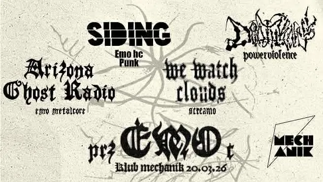 PRZemoC w MECHANIKU – we watch clouds, deathknell, arizona ghost radio, siding