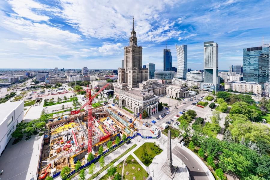 Kolejne zmiany przy Pałacu Kultury i Nauki. Będą nowe ulice, więcej zieleni i przebudowa otoczenia PKiN wraz z otoczeniem fot. Cezary Waś UM Warszawa